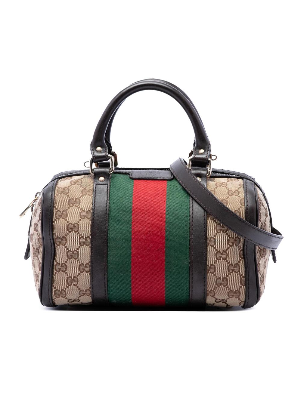 Gucci Small Gg Canvas Web Joy Boston #369946G70B